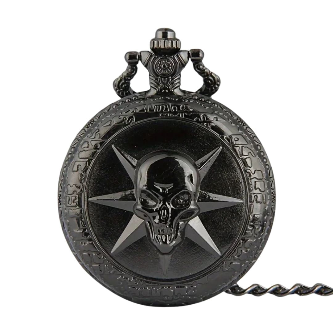 1.jpg Black Skull Pocket Watch - Image 1