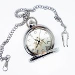 Freemason Silver-tone Vintage Pocket Watch | Monogrammed Letter G