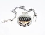 Minimalist Silver-tone Vintage Pocket Watch | Elegant Vest Watch - Image 2