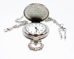 Minimalist Silver-tone Vintage Pocket Watch | Elegant Vest Watch - Image 5