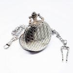 Minimalist Silver-tone Vintage Pocket Watch | Elegant Vest Watch