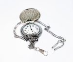 Vintage Train Pocket Watch | Silver-tone Elegant Railroad Watch - Image 4