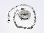 Bohemian Silver-tone Vintage Pocket Watch with Intricate Details - Image 3