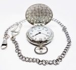 Bohemian Silver-tone Vintage Pocket Watch with Intricate Details - Image 2