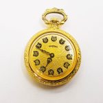 Gold-tone Kerfran Pocket Watch | Little Vintage Victorian-style Pocket Watch