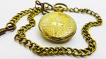 Pax Gold-tone Vintage Pocket Watch | Unique Medallion Watches - Image 5