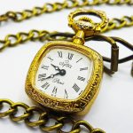 Tiny French Clyda Pocket Watch | 90s Clyda Paris Pocket Watch Medallion