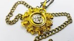 Maty Gold Floral Pocket Watch | Vintage Medallion Watch - Image 3