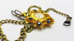 Maty Gold Floral Pocket Watch | Vintage Medallion Watch - Image 4