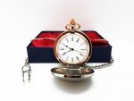 Stunning Rose Gold and Silver Pocket Watch Vintage | Can Be Engraved Upon Request - Image 2