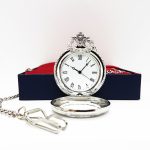 Wedding Suit Silver Pocket Watch Vintage | Can Be Engraved Upon Request