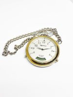 Majestron Mens Stainless Steel Pocket Watch | Two Tone Quartz Pocket Watch - Image 4