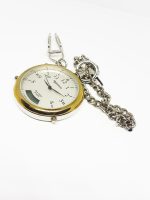 Majestron Mens Stainless Steel Pocket Watch | Two Tone Quartz Pocket Watch - Image 7