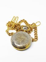 Vintage Cincaset Pocket Watch | Gold-tone Tiny Medallion Watch - Image 7