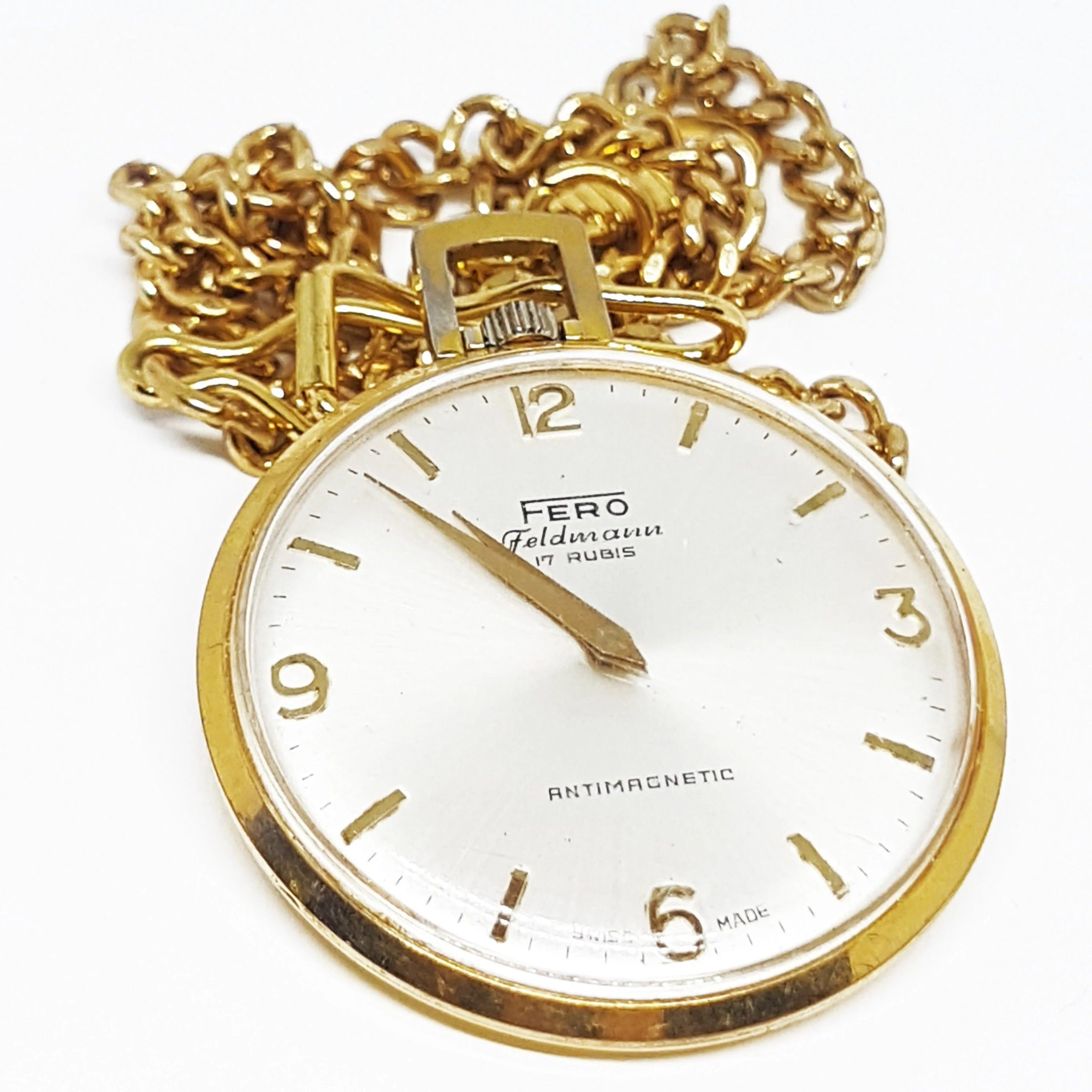 20191212_185421.jpg Fero Feldmann 17 Rubis Pocket Watch | Can Be Engraved - Image 1