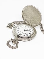 Silver Quartz Fisherman Pocket Watch | Personalized Pocket Watch Gift - Image 10