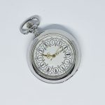 Vintage-Style Silver-tone Pocket Watch | Engraved Pocket Watch - Image 6