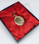 Minimalist Gold-tone Pocket Watch | Elegant Pocket Gift Watch - Image 2