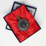 Black Dial Pocket Watch with Gold-tone Details | Antique-style Watches - Image 9