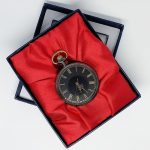 Black Dial Pocket Watch with Gold-tone Details | Antique-style Watches - Image 2