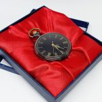 Black Dial Pocket Watch with Gold-tone Details | Antique-style Watches - Image 5