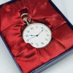 Antique Train Locomotive Silver-tone Pocket Watch | Railroad Watch - Image 2