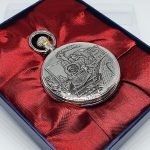 Antique Train Locomotive Silver-tone Pocket Watch | Railroad Watch - Image 3