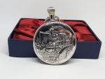 Antique Train Locomotive Silver-tone Pocket Watch | Railroad Watch - Image 9
