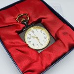 Square-shaped Black Pocket Watch | Square-Shaped Black Vest Watch - Image 5