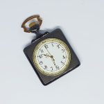Square-shaped Black Pocket Watch | Square-Shaped Black Vest Watch - Image 3
