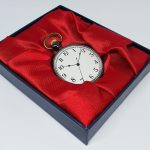 Rose-gold Pocket Watch with Gothic Floral Print | Railroad Watch - Image 3