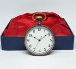 Rose-gold Pocket Watch with Gothic Floral Print | Railroad Watch - Image 9