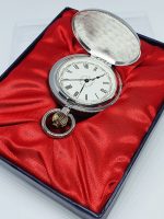 Minimalist Silver-tone Pocket Watch | Best Man Pocket Gift Watch - Image 3