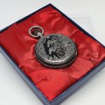 Silver-tone Cyclists Pocket Watch | Antique Bike Ride Pocket Watch - Image 2