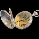 J W BENSON SILVER POCKET WATCH - Image 4