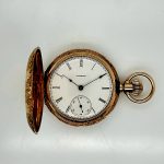 1885 Illinois 14Kt Three Color Gold Hunters Case Pocket Watch - Image 3