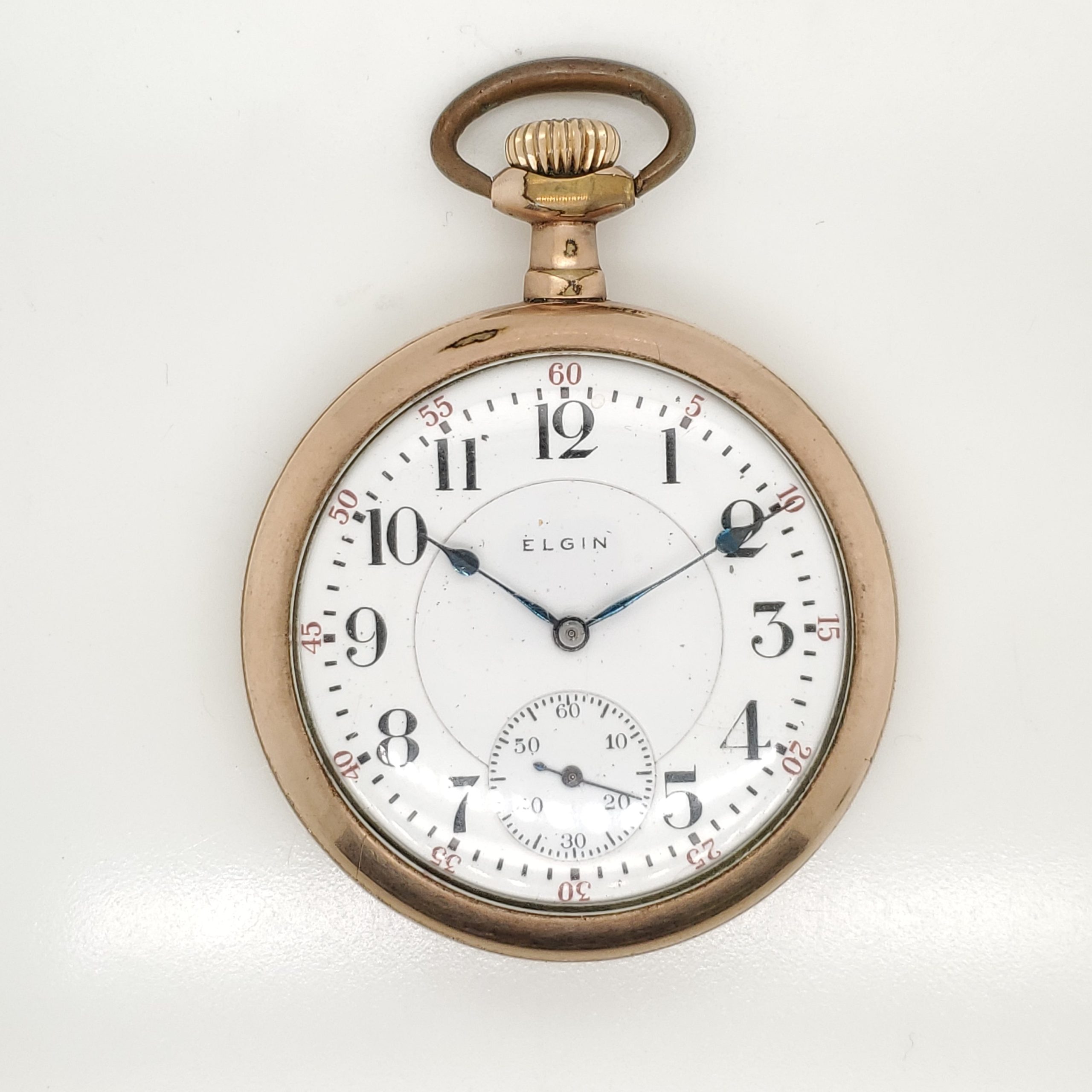 506-00622.jpg 1912 Elgin Father Time Railroad Grade Pocket Watch - Image 1