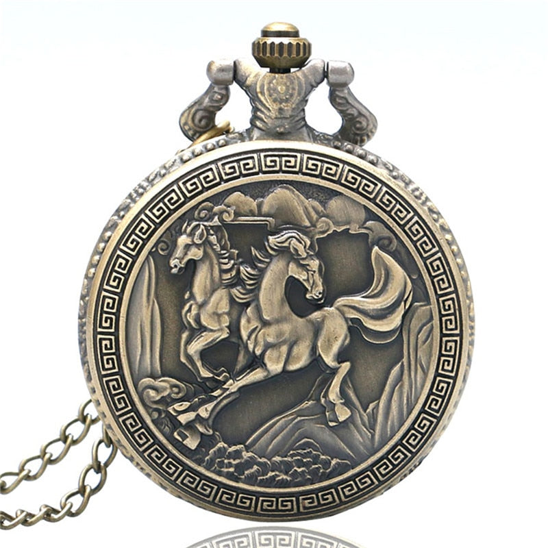Antique-Pocket-Watch-Horse.jpg Antique Pocket Watch Horse - Image 1