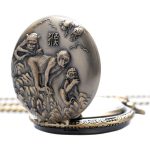 Antique Pocket Watch Monkeys - Image 3