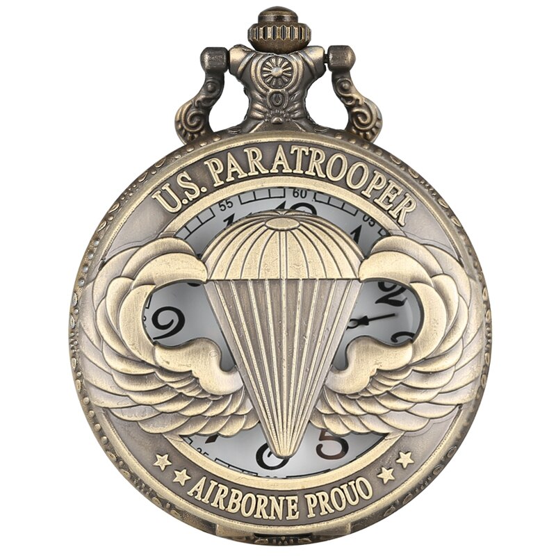 Antique-Pocket-Watch-US-Paratrooper.jpg Antique Pocket Watch US Paratrooper - Image 1