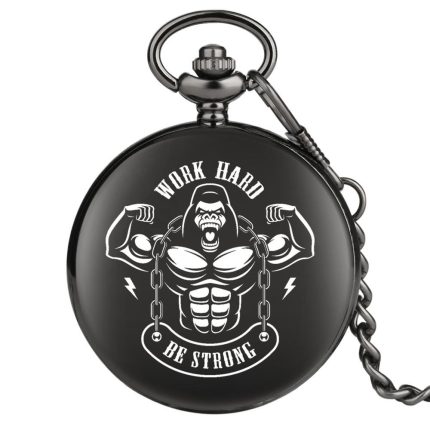 Black Pocket Watch Be Strong