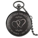 Black Pocket Watch Love You