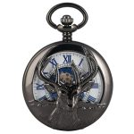 Black Deer Pocket Watch