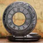Black Vintage Mechanical Pocket Watch - Image 4