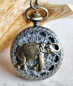 Elephant Mechanical Pocket Watch.