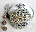Train Mechanical Pocket Watch - Image 3