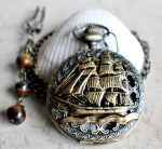 Ship Mechanical Pocket Watch - Image 2