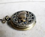 Armadillo pocket watch, mens pocket watch with armadillo mounted on front case - Image 3
