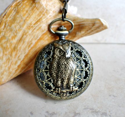 Owl Pocket Watch Mechanical