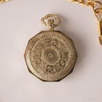 Vintage Saxony Mechanical Pocket Watch | Floral Watch for Ladies - Image 2